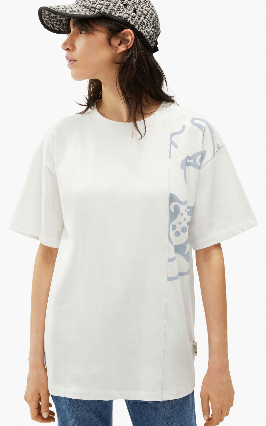 Camisetas Kenzo K Tiger oversized Mujer Blancas - SKU.6125531